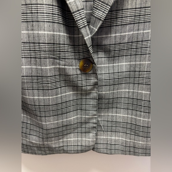 Twik (by Simon’s) plaid blazer grey - Picture 4 of 7